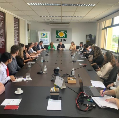 Reunião com o Núcleo da Associação Empresarial de Brusque